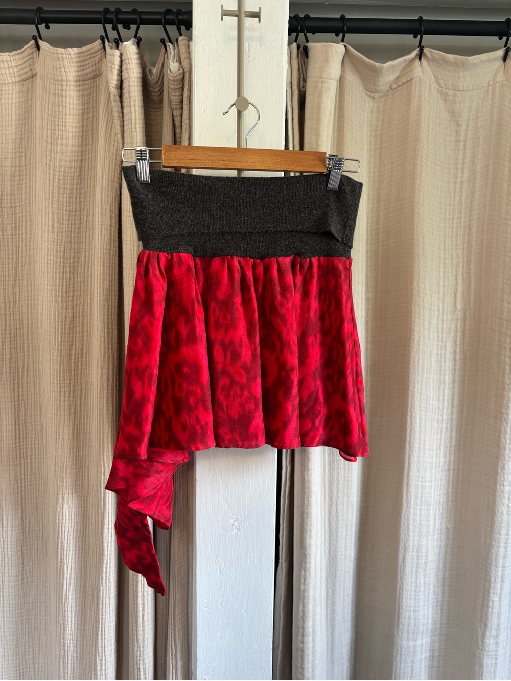 NWT Vanessa Bruno Silk and Wool Foldover Skirt- EU 34
